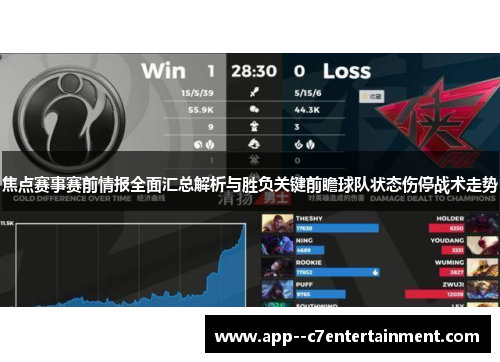 焦点赛事赛前情报全面汇总解析与胜负关键前瞻球队状态伤停战术走势