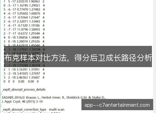 布克样本对比方法，得分后卫成长路径分析
